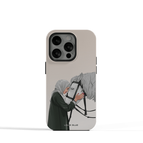 حصان وليدي وينتر أبيض - جراب iPhone متين