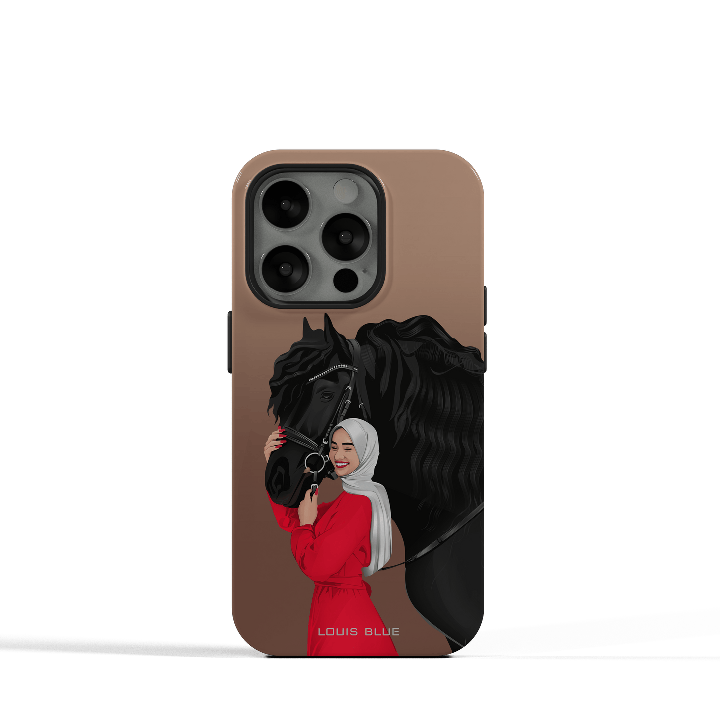 Lady & Horse Brown - iPhone Tough Case