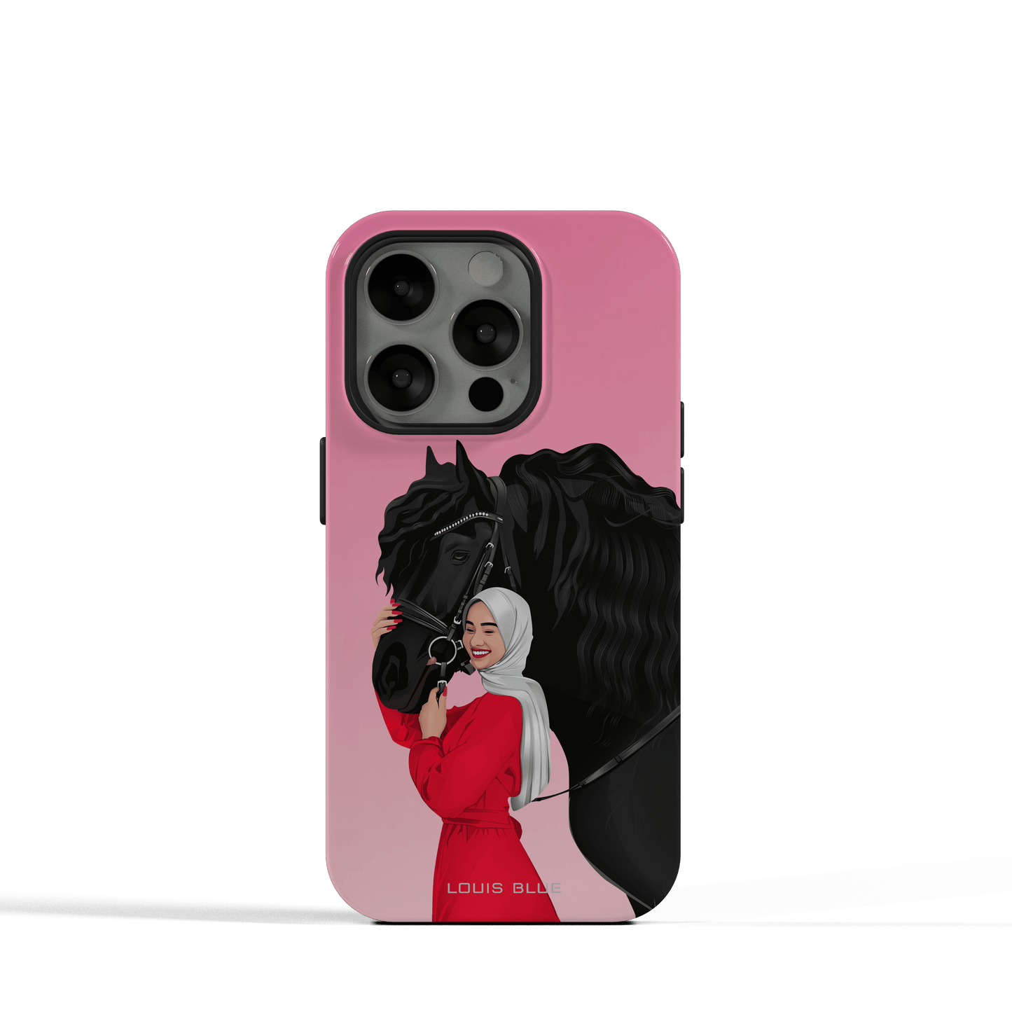 Lady & Horse Pink - iPhone Tough Case