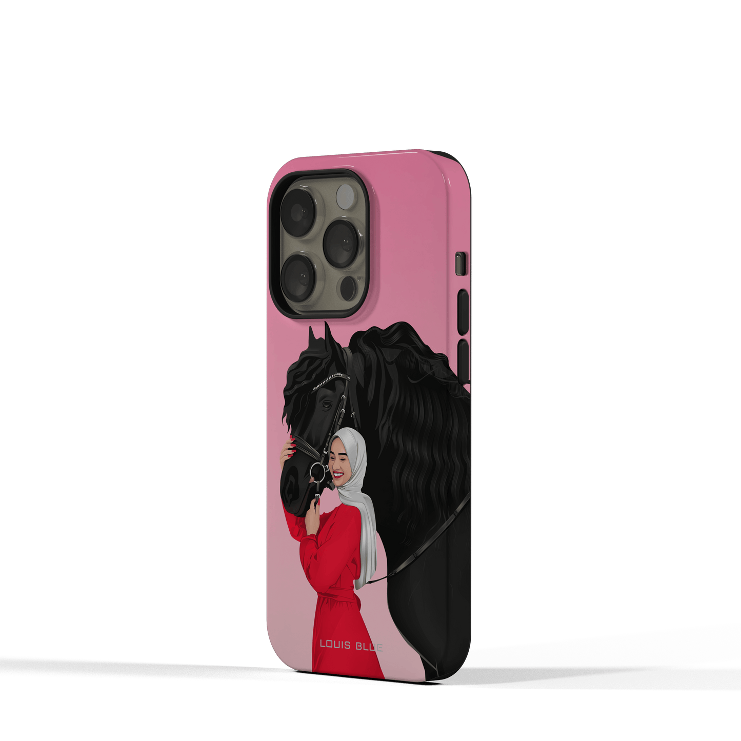 Lady & Horse Pink - iPhone Tough Case