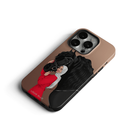 Lady & Horse Brown - iPhone Tough Case