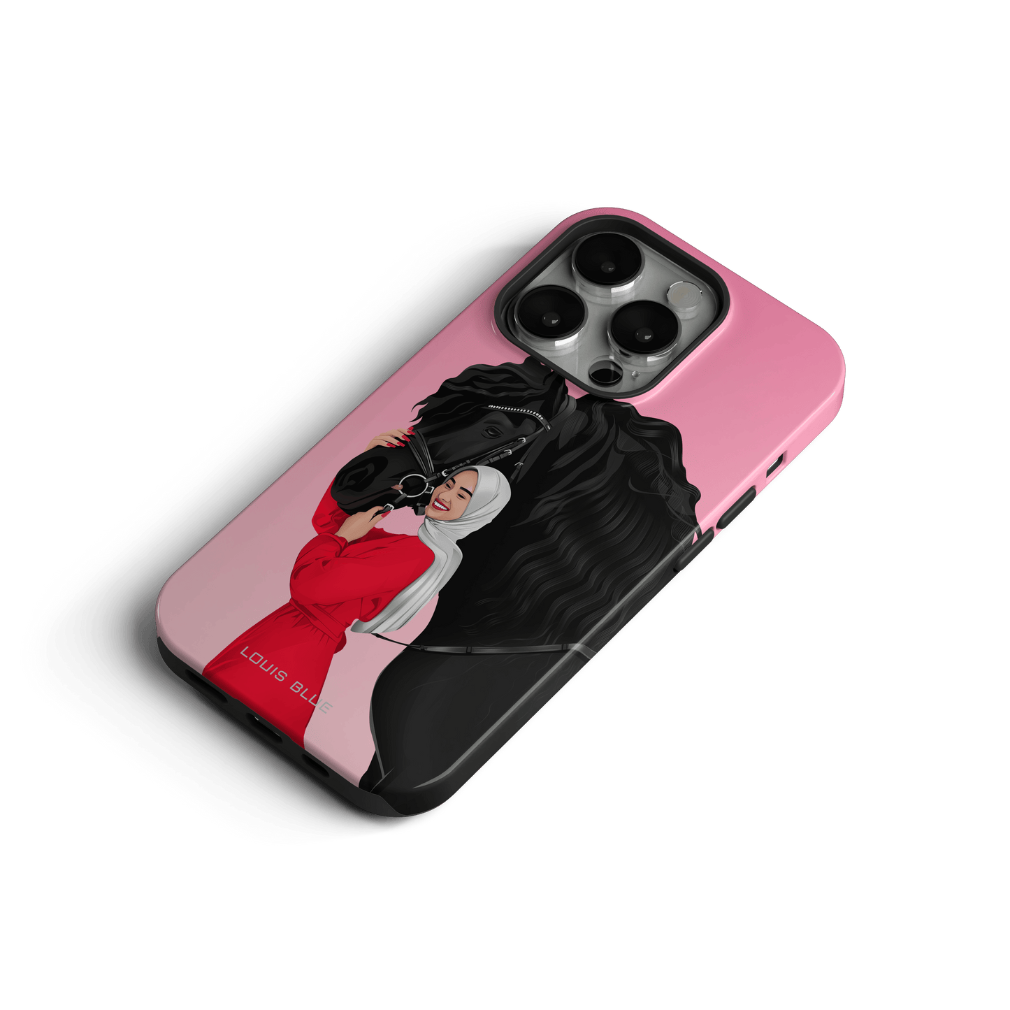 Lady & Horse Pink - iPhone Tough Case