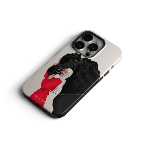 Lady & Horse White - iPhone Tough Case