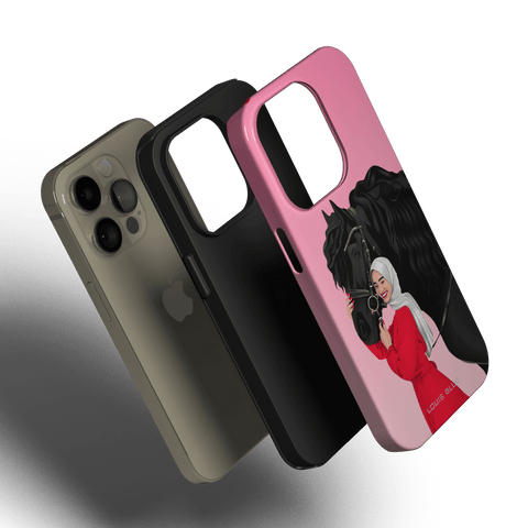 Lady & Horse Pink - iPhone Tough Case