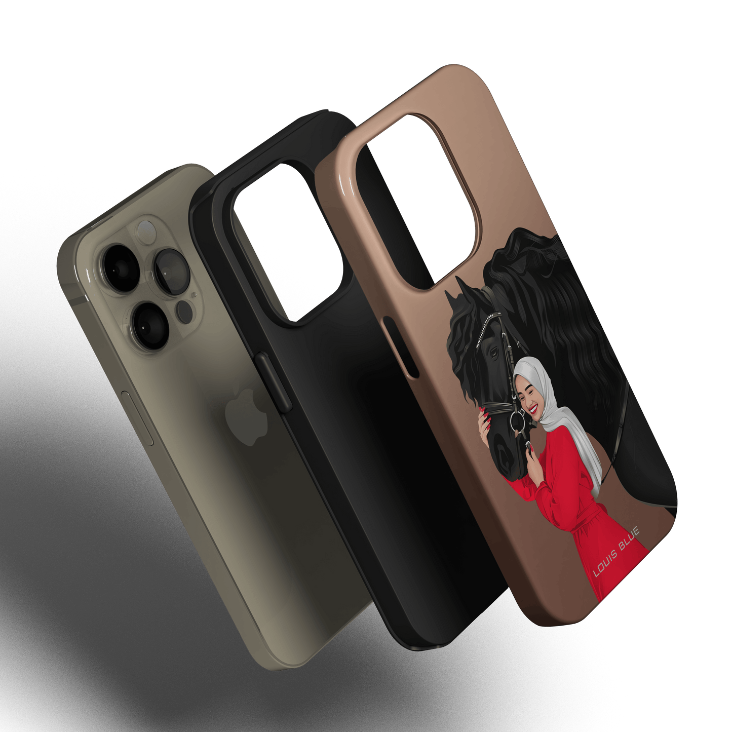 Lady & Horse Brown - iPhone Tough Case