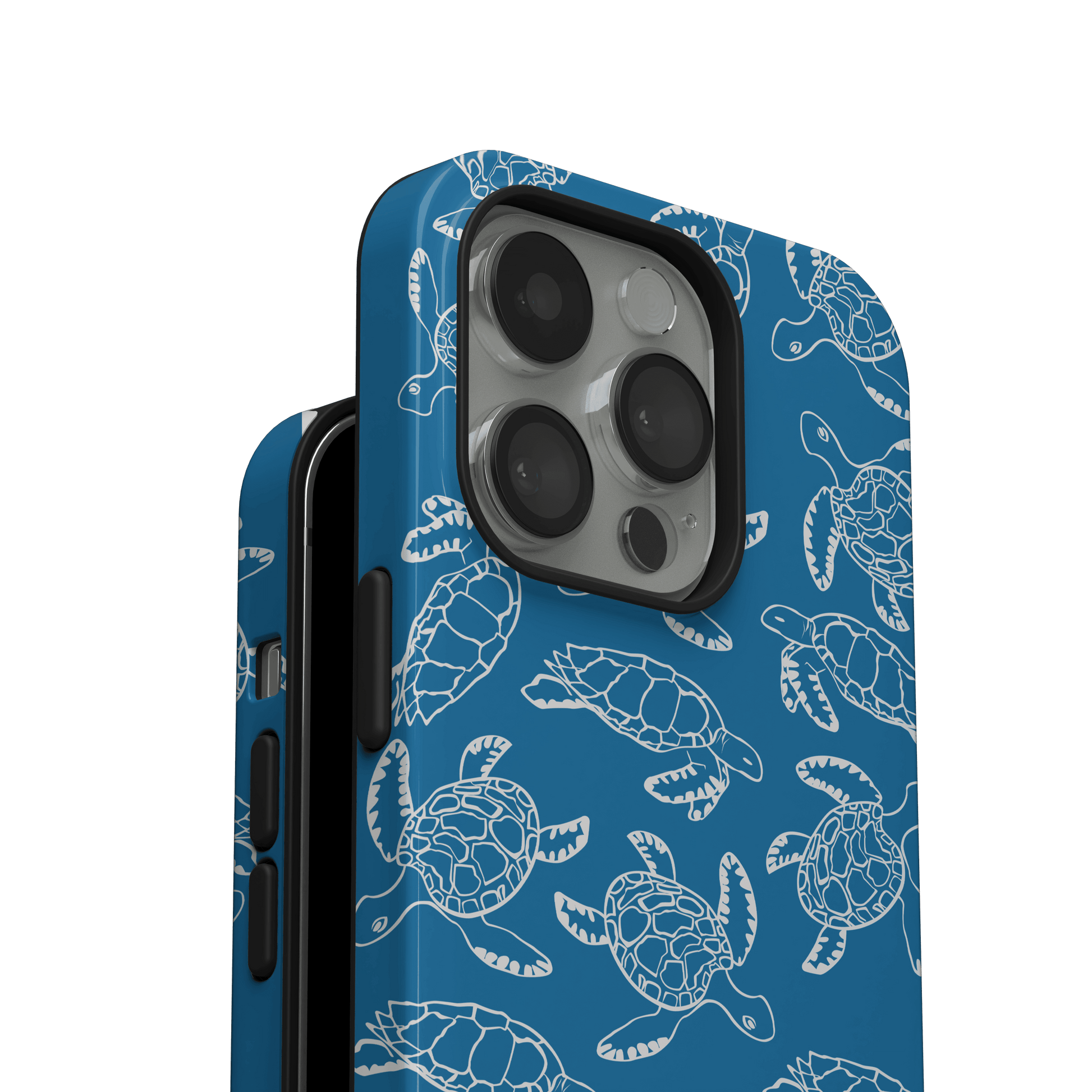 Turtle shell - IPhone tough case - LOUIS BLUE