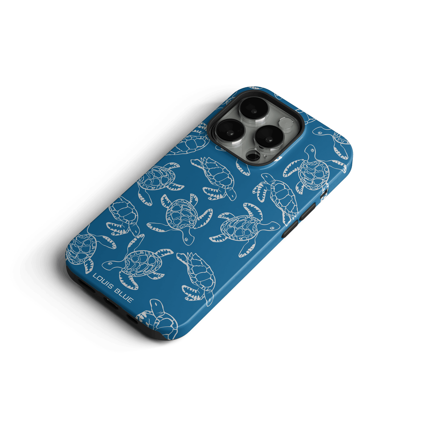 Turtle shell - IPhone tough case - LOUIS BLUE