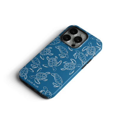 Turtle shell - IPhone tough case - LOUIS BLUE